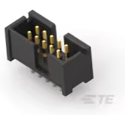 TE Connectivity-103310-1 Embases de raccordement et réceptacles PCB Conn Shrouded Header (4 Sides) HDR 10 POS 2.54mm Solder RA Side Entry Thru-Hole Tube