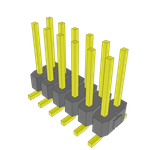 Conn Unshrouded Header HDR 12 POS 2.54mm Solder ST Top Entry SMD Tube