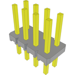 Conn Unshrouded Header HDR 8 POS 2.54mm Solder ST Top Entry Thru-Hole Bulk