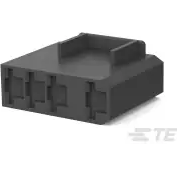 TE Connectivity-520987-1 Einzeladersteckverbinder, Gehäuse Conn Housing RCP 4 POS Crimp ST Cable Mount Black Carton
