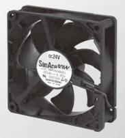 SANYO DENKI-9WP0912F401 Compressori e ventole DC Fan Axial Ball Bearing 12V 6V to 13.8V 43.8CFM 30dB 92 X 92 X 25mm