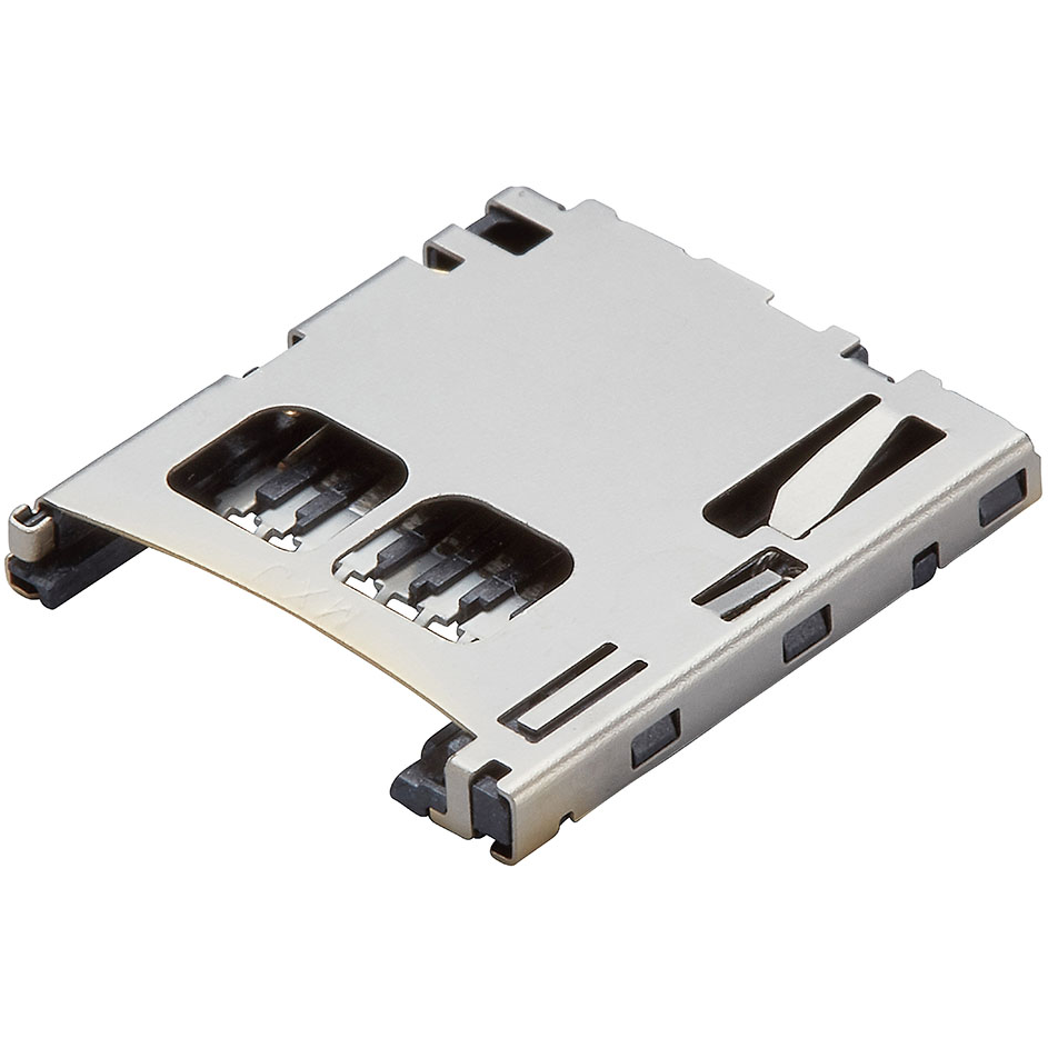 Molex-5025700893 | MicroSD Memory Card Connector Connector Memory Card Conn Micro SD Card SKT 8 POS 1.1mm Solder RA SMD microSD Card 0.5A/Contact T/R