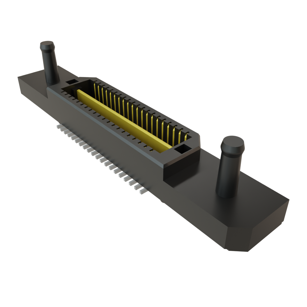 Samtec-QTE-020-01-L-D-A-RT1 Cabezales del conector y receptáculos PCB Conn High Speed Micro Plane HDR 40 POS 0.8mm Solder ST Top Entry SMD Tray