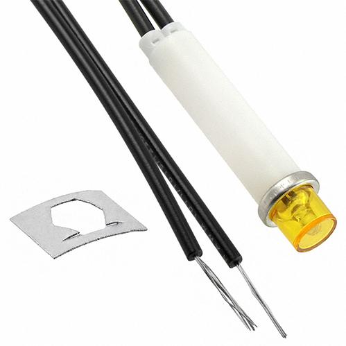 VCC (Visual Communications Company, LLC)-2150A3 Panel Mount Indicators Panel Mount Indicator Round 0.31" Neon 125V Wire AMB