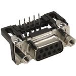 Conn D-Sub F 9 POS 1.37mm Solder RA Thru-Hole 9 Terminal 1 Port