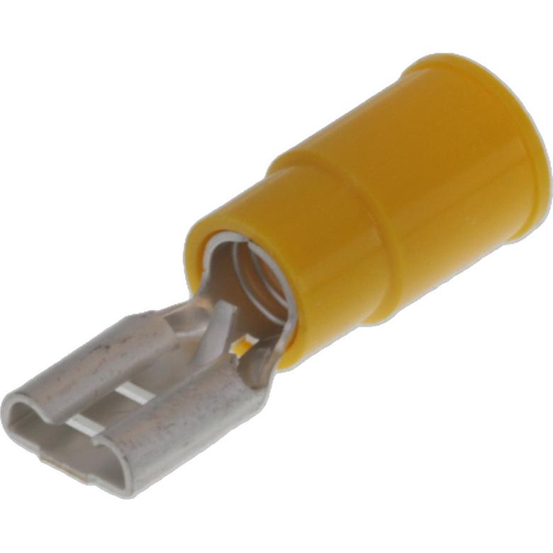 Molex-19017-0047 Steckverbinderanschlüsse Quick Disconnect Terminal 10-12AWG Brass Yellow F 25.7mm Tin InsulKrimp™ Carton