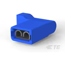 TE Connectivity-3-520339-2 Steckverbinderanschlüsse Quick Disconnect Terminal 14-16AWG Brass Blue F 16.05mm Tin Carton/Loose