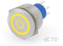 TE Connectivity-AV2521M524Q04 Botón pulsador Anti-Vandal Push Button Switch Solder Terminals Moving Ring Led Plus Power