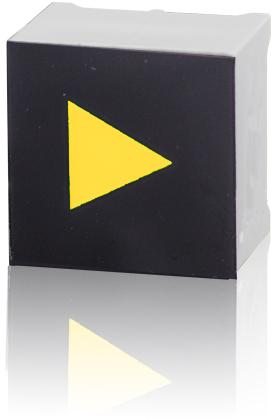 Visual Communications-CTHS15CIC07ARROW Bouton commutateur poussoir Switch Push Button OFF ON SPST Flush Square Button Thru-Hole PC Pins Tray