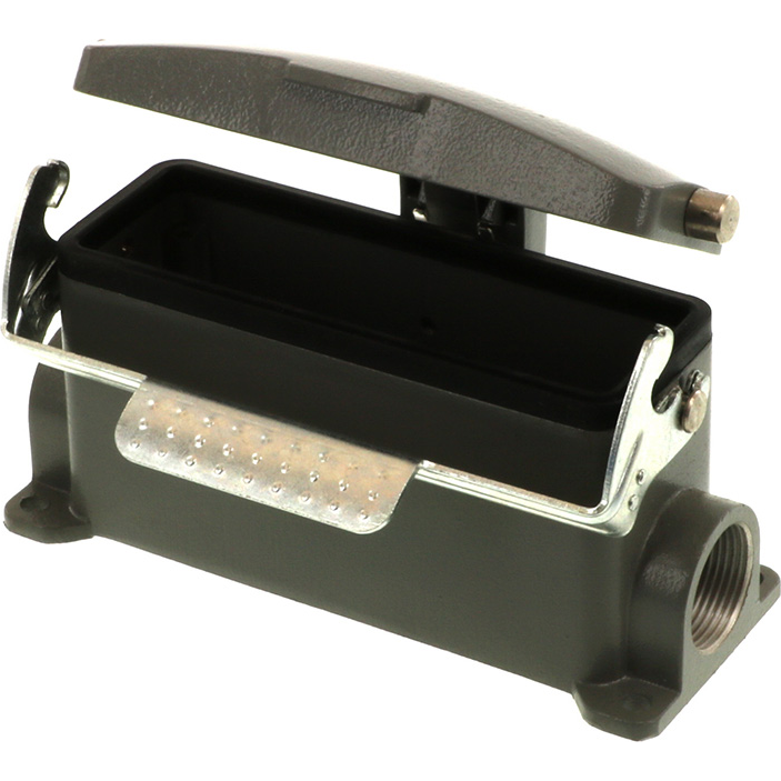 Molex-7824.6367.0 Schrumpfbalgenadapter Housing 90° 24 Shell Size Polyester Powder Die Cast Aluminum GWconnect®