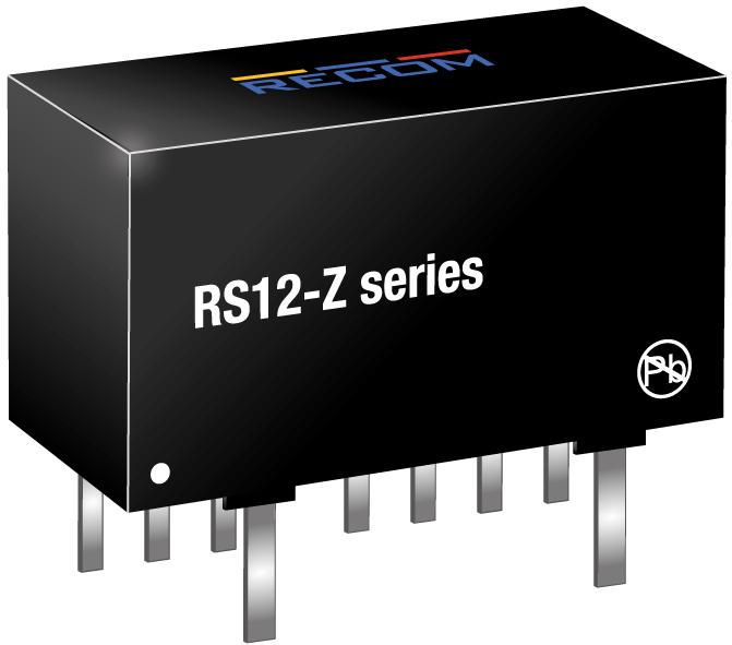 RECOM Power-RS12-2405SZ Convertidor de CC a CC y módulo del regulador de conmutación Module DC-DC 24VIN 1-OUT 5V 2.4A 12W 9-Pin SIP Module Tube