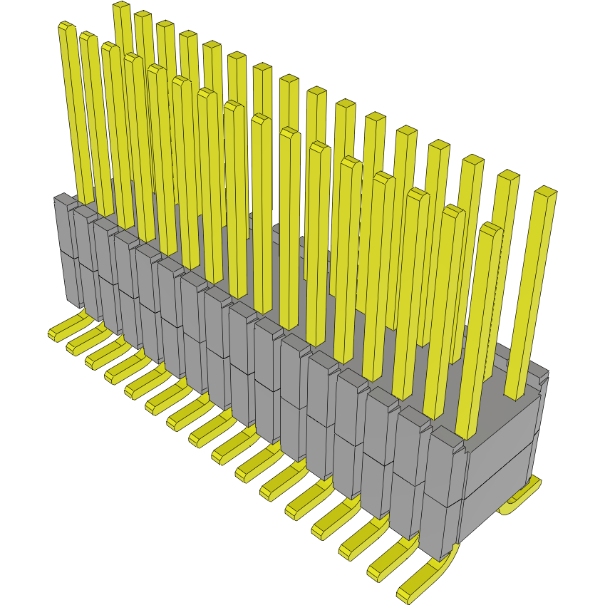Samtec-HDWM-16-57-S-D-250-SM Steckverbinderleisten und Leiterplattenbuchsen Conn Board Stacker HDR 32 POS 1.27mm Solder ST SMD Tube