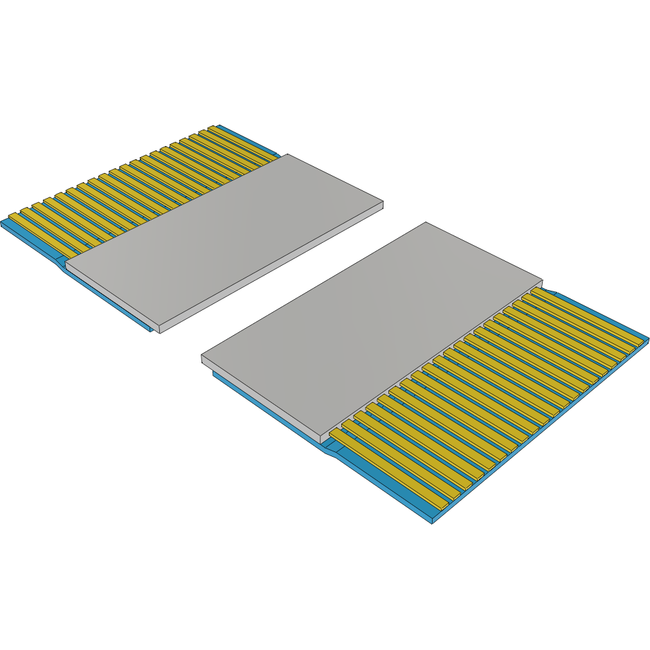 Samtec-FJH-20-D-06.90-4 Flachband Kabelbaugruppen Cable Assembly 0.17m 0.5mm 20 to 20 POS FFC to FFC Bulk