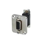 Conn D-Sub Adapter F/F 15/15 POS ST Panel Mount 1/1 Port