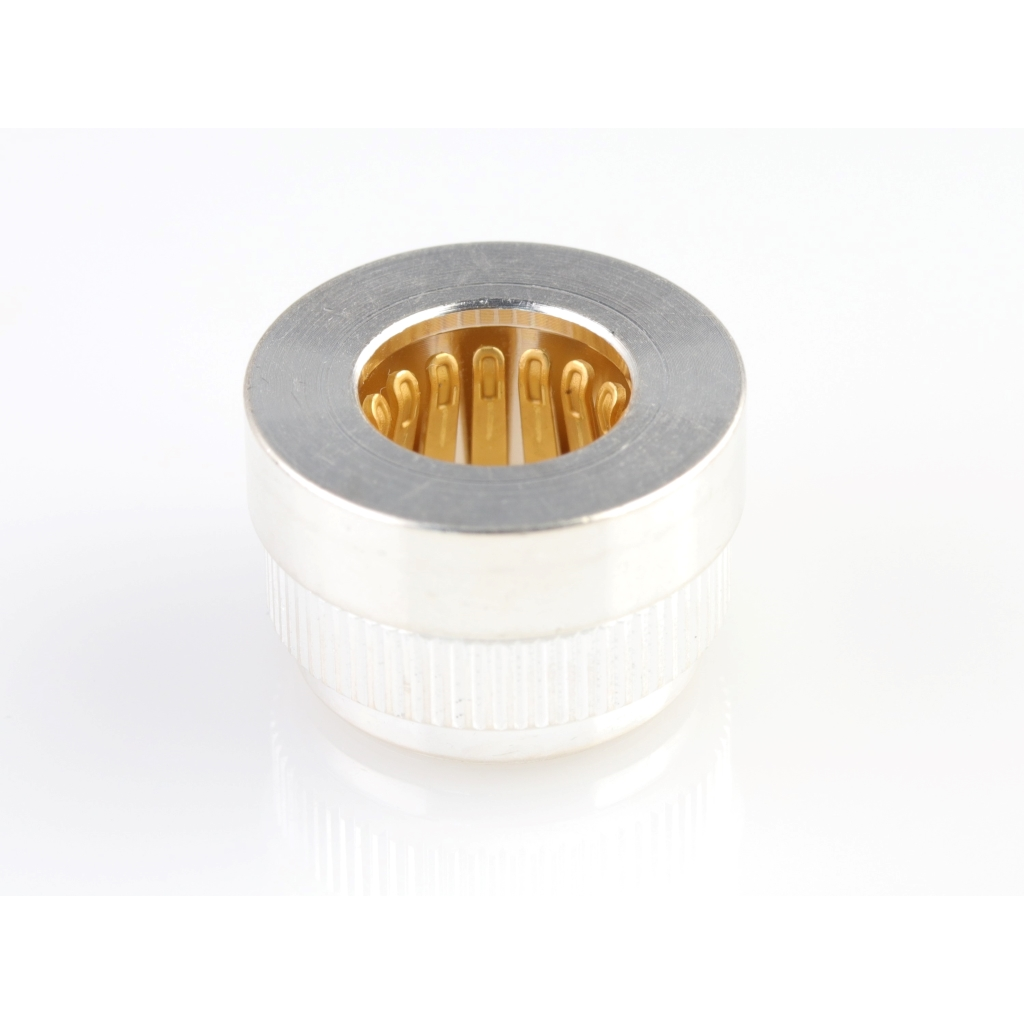 Molex-2043160001 Connector Power Sentrality 8.00mm Top-entry, Knurled Press-fit Socket Assembly in Tray