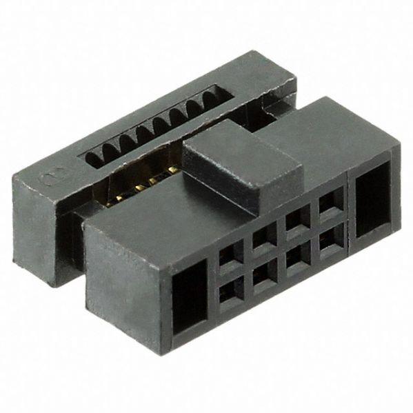 CnC Tech, LLC-3230-10-0102-00 Cabezales del conector y receptáculos PCB Conn IDC Connector SKT 10 POS 0.63mm IDT RA Cable Mount