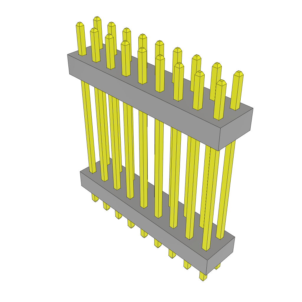 Samtec-TW-09-08-F-D-620-090 Steckverbinderleisten und Leiterplattenbuchsen Conn Board Stacker HDR 18 POS 2mm Solder ST Top Entry Thru-Hole Bulk