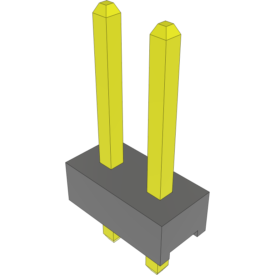 Samtec-MTMM-102-04-L-S-195 Steckverbinderleisten und Leiterplattenbuchsen Conn Unshrouded Header HDR 2 POS 2mm Solder ST Top Entry Thru-Hole Bulk