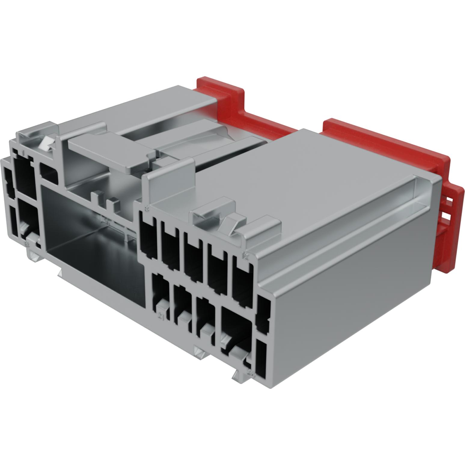 Molex-30700-1244 Custodia filo connettore dedicato Conn Housing F 24Power POS 2.54mm/3.5mm Crimp ST Cable Mount Gray H-DAC 64™ Bag