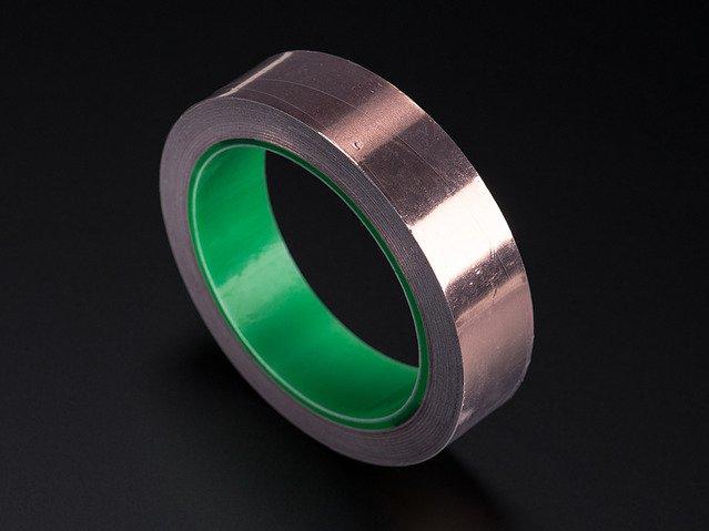 Adafruit Industries-1127 Nastri Copper Foil Tape wth Conductive Adhesive - 25mm x 15 meter roll