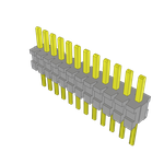 Conn Unshrouded Header HDR 12 POS 1.27mm Solder ST Top Entry Thru-Hole Tube