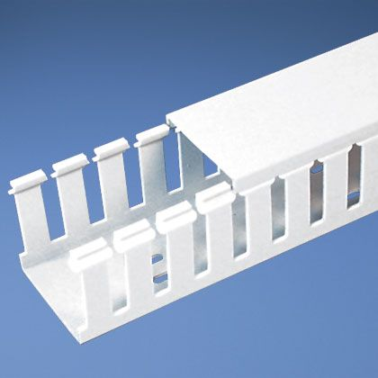 Panduit-G1.5X3WH6-A Verdrahtungskanäle Wiring Ducts Slotted Rectangular Adhesive Polyvinyl Chloride White