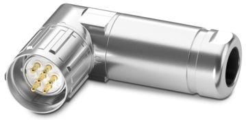 PHOENIX CONTACT-1619391 Conector circular Conn M23 Circular PIN 7 POS Crimp RA Cable Mount 7 Terminal 1 Port
