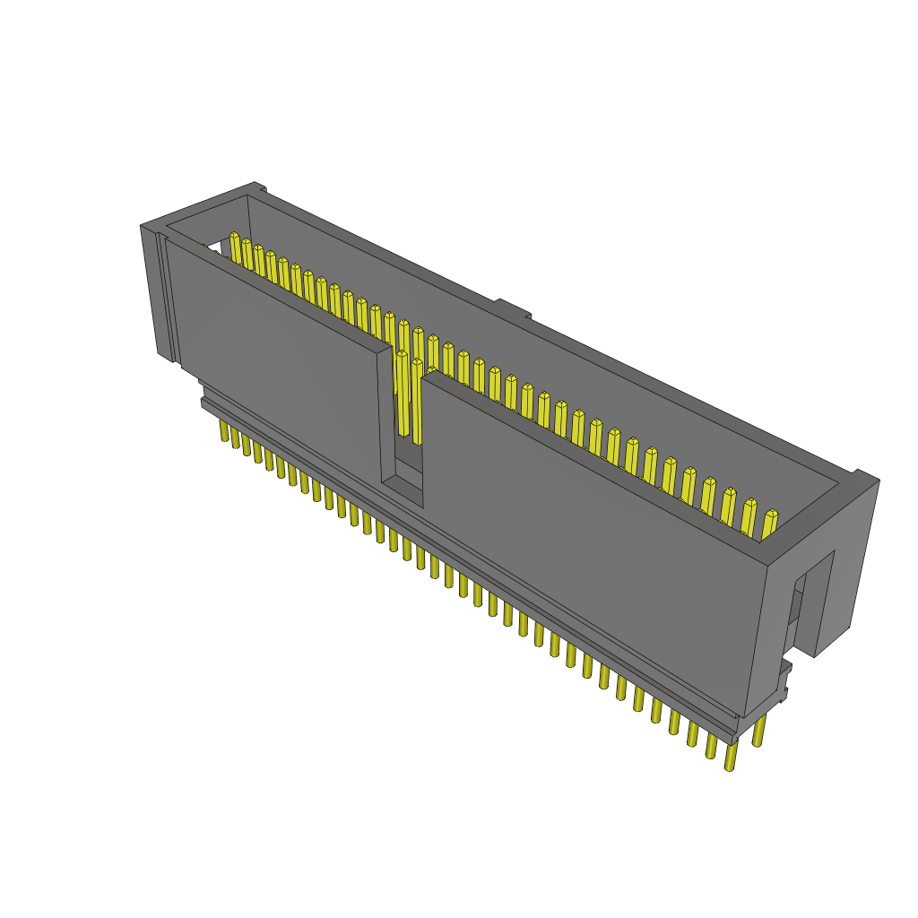 Samtec-ZML-136-02-S-D Steckverbinderleisten und Leiterplattenbuchsen Conn Elevated Shrouded Header HDR 36 POS 1.27mm Solder ST Thru-Hole Bulk