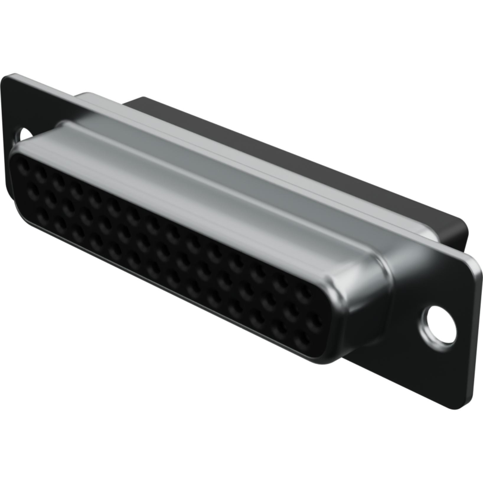 Molex-1731130075 Connector D-Subminiature Conn D-Sub F 44 POS 1.98mm Crimp ST Panel Mount 44 Terminal 1 Port Tray