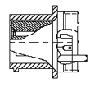 Glenair-MS27469Y9D35P Connettore circolare Conn Circular PIN 6 POS Crimp ST Wall Mount 6 Terminal 1 Port