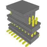 Conn Board Stacker HDR 16 POS 1mm Solder ST Top Entry SMD FLEX STACK T/R