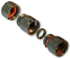 Glenair-390MS076Z10606-5 Schrumpfbalgenadapter Direct Coupling Mighty Mouse EMI Backshell 180° 6 Shell Size Passivated Stainless Steel Direct