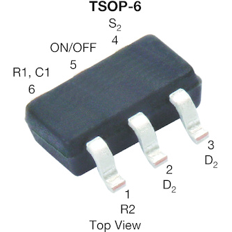 Vishay-SI3865DDV-T1-GE3 Leistungsschaltern Power Switch Hi Side 1-OUT 2.8A 110mOhm 6-Pin TSOP T/R