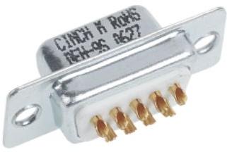 Cinch Connectivity Solutions-DEU-9P BF Steckverbinder, D-Sub Conn D-Sub M 9 POS Solder ST Thru-Hole 9 Terminal 1 Port
