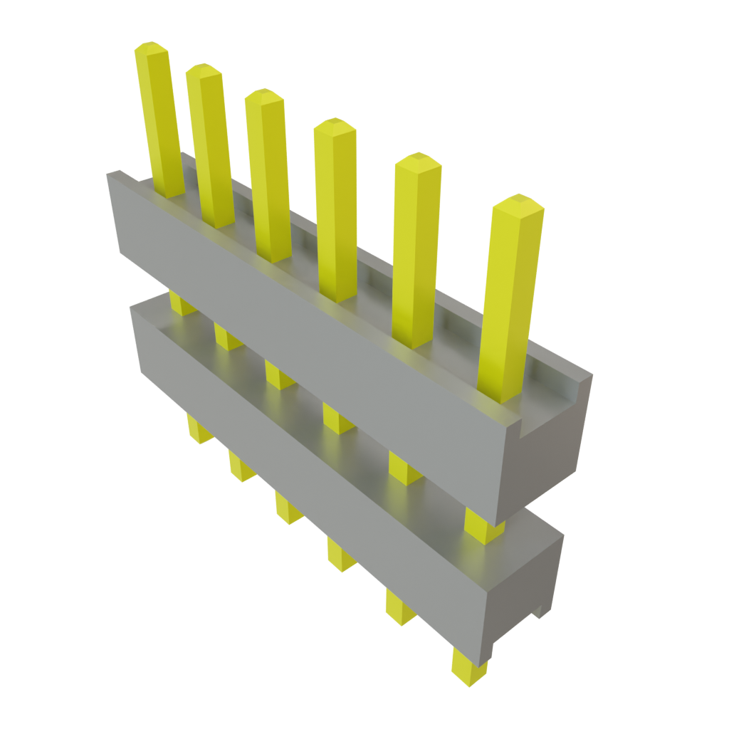 Samtec-DW-06-08-L-S-275 Steckverbinderleisten und Leiterplattenbuchsen Conn Board Stacker HDR 6 POS 2.54mm Solder ST Top Entry Thru-Hole Bulk