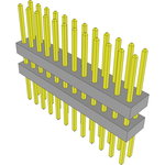 Conn Board Stacker HDR 24 POS 2mm Solder ST Top Entry Thru-Hole Bulk
