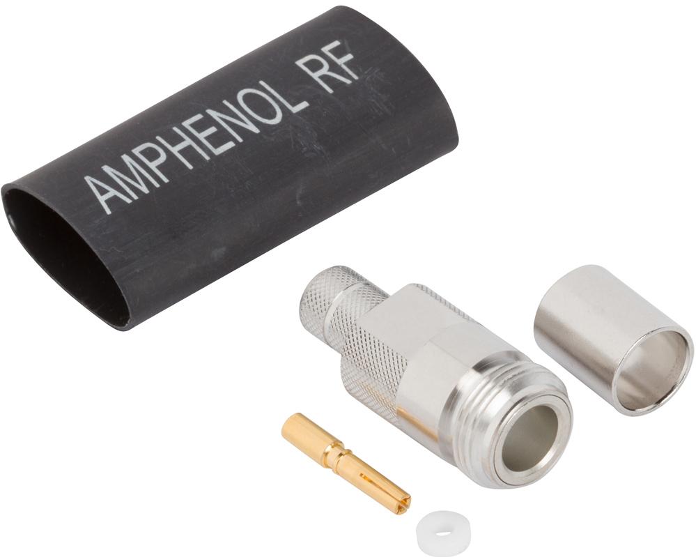 Amphenol RF-082-6644 Raccordement FR Conn Type N 0Hz to 6GHz 50Ohm Solder ST Cable Mount RCP Gold Bag