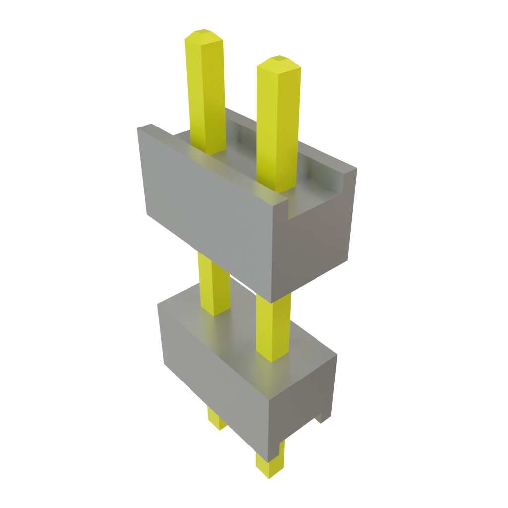 Samtec-DW-02-08-T-S-325 Steckverbinderleisten und Leiterplattenbuchsen Conn Board Stacker HDR 2 POS 2.54mm Solder ST Top Entry Thru-Hole Bulk