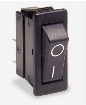 Bulgin Components PLC-C1501AABB Bascule de commutateur Switch Rocker (ON) OFF SPST Quick Connect Curved Rocker 20A 250VAC 28VDC