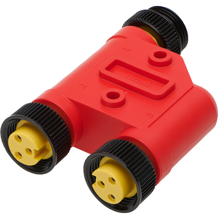 Molex-1300350121 Connettore circolare Conn Mini-Change Circular Splitter PIN/(2)SKT 3/3/3 POS H Style 3 Port Mini-Change