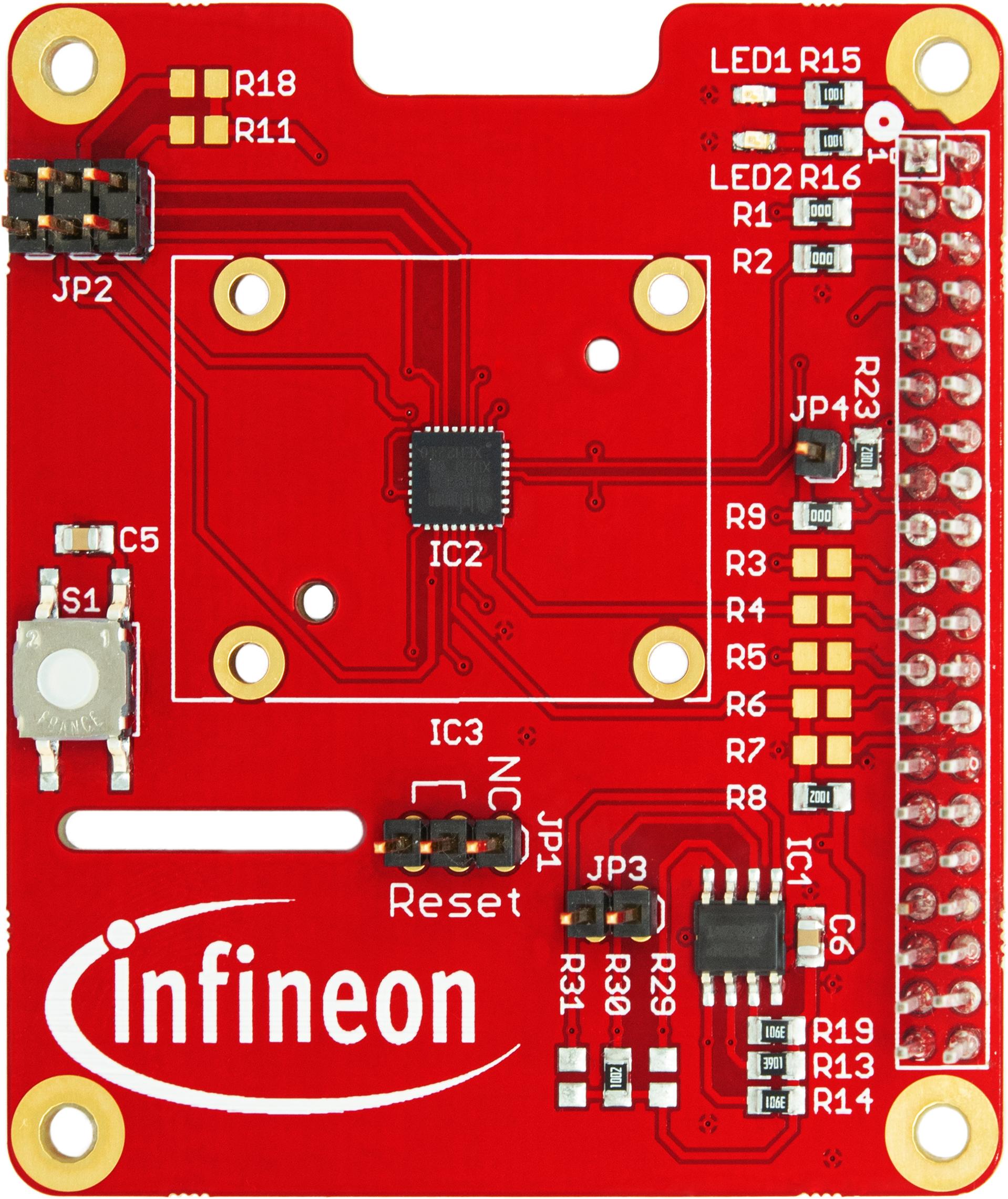 Infineon Technologies AG-TPM9673FW2610RPIEBTOBO1 Eingebettete Systementwicklungsboards und -kits SLB 9673XU2.0 Secure Microcontroller and TPM Evaluation Board