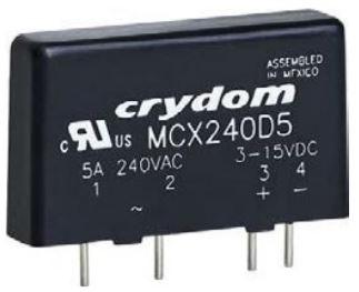 Sensata Technologies-MCX380D5 Relè a stato solido Relay SSR 15mA 15V DC-IN 5A 530V AC-OUT 4-Pin SIP