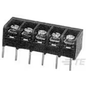 TE Connectivity-1546940-3 Steckverbinder, Klemmenblöcke Conn Barrier Strip 5 POS 8.26mm Solder RA Thru-Hole 20A/Contact Package