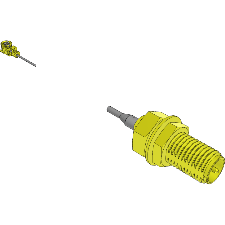 Samtec-MH113-MH1RP-01BJ2-0100 Kabelbaugruppen Koaxial Cable Assembly Coaxial 0.1m 32AWG MHF1 to SMA F-PL Bag