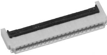 Omron-XF2U-2015-3A Steckverbinder, FFC-FPC Conn FPC Connector SKT 20 POS 0.5mm Solder RA SMD Reel