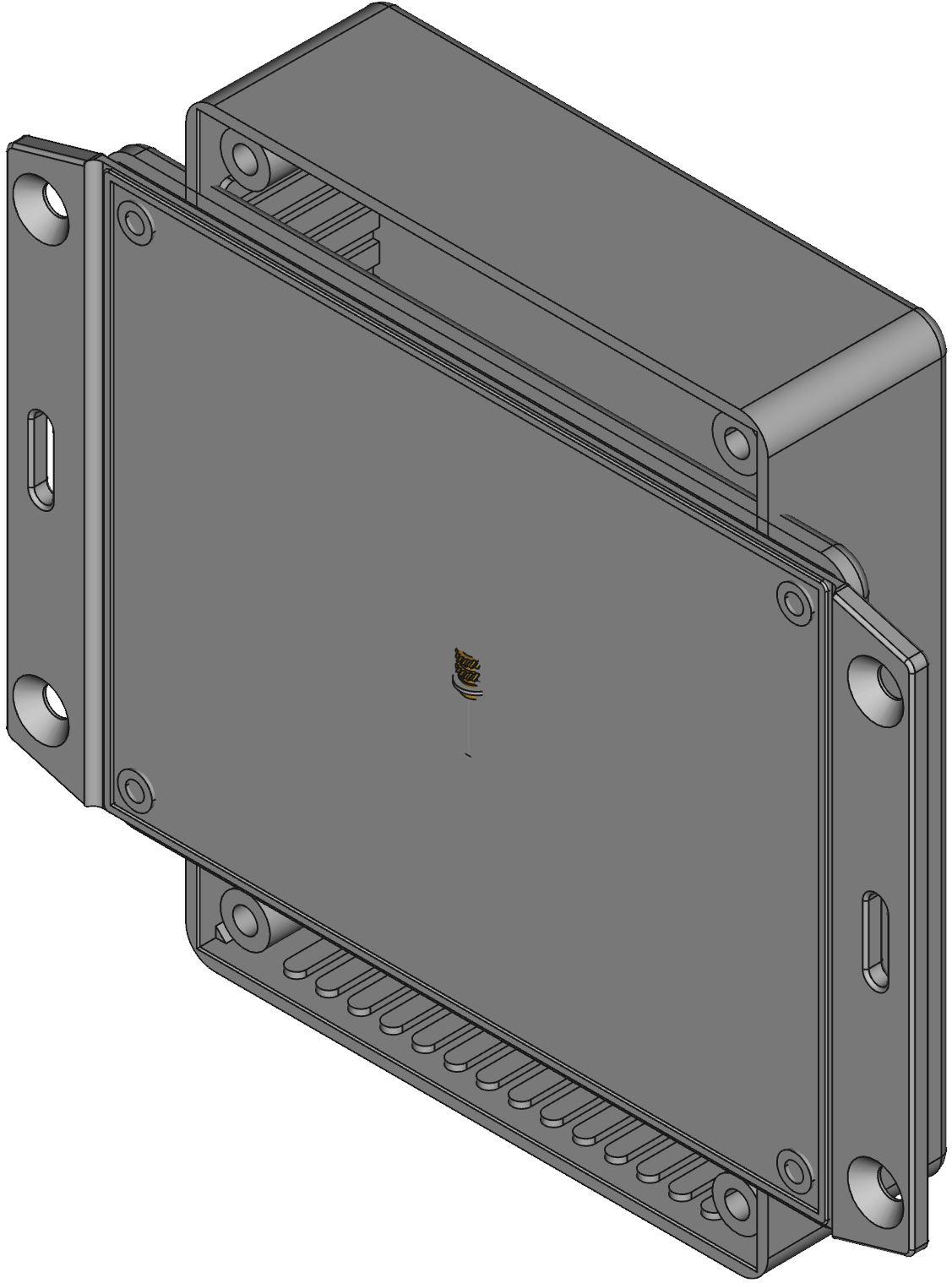 Hammond Manufacturing-1591GF2BK Kästen, Gehäuse und Gestelle Black Acrylonitrile Butadiene Styrene Flange Mount General Purpose Enclosure