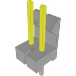 Conn Wire to Board HDR 2 POS 2.54mm Solder ST Top Entry Thru-Hole Bulk