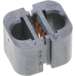 EXTreme Ten60Power Vertical Receptacle with Guides, 1 Split Power Circuit, Press Fit Tail