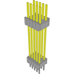 Conn Board Stacker HDR 10 POS 1.27mm Solder ST Thru-Hole Layer