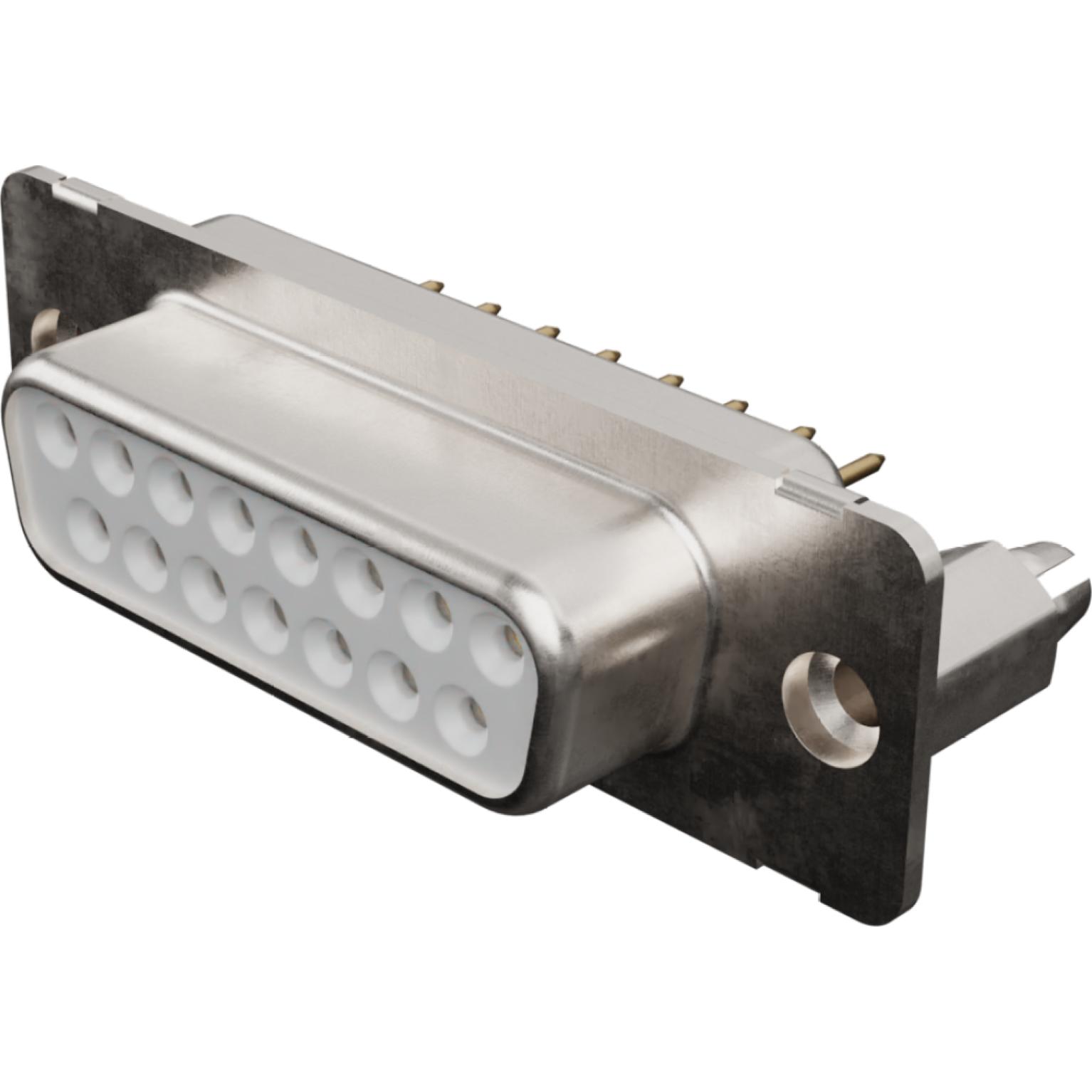 Molex-1731090078 Connector D-Subminiature Conn D-Sub F 15 POS 2.84mm Solder ST Thru-Hole 15 Terminal 1 Port Carton